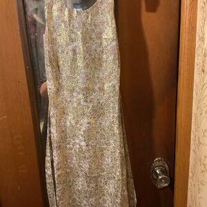 Lulu's Cream Sheath Dress Sleeveless Scoop Neck Wedding Guest NWT